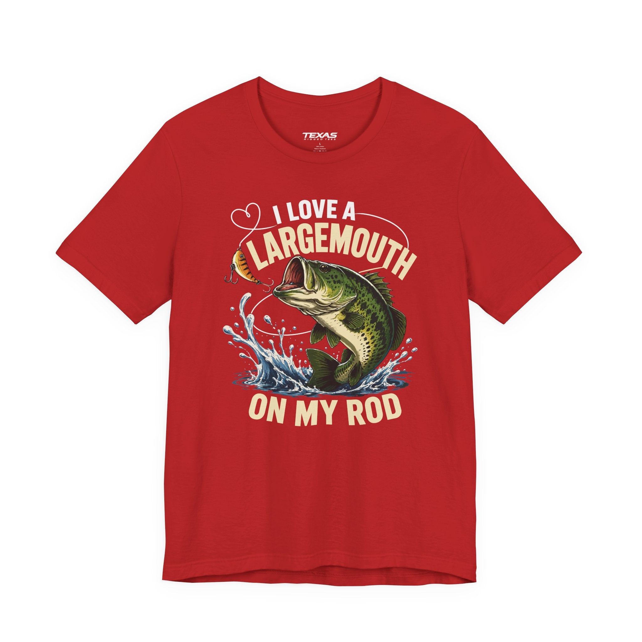 I Love a Largemouth on My Rod — Unisex Cotton Tee