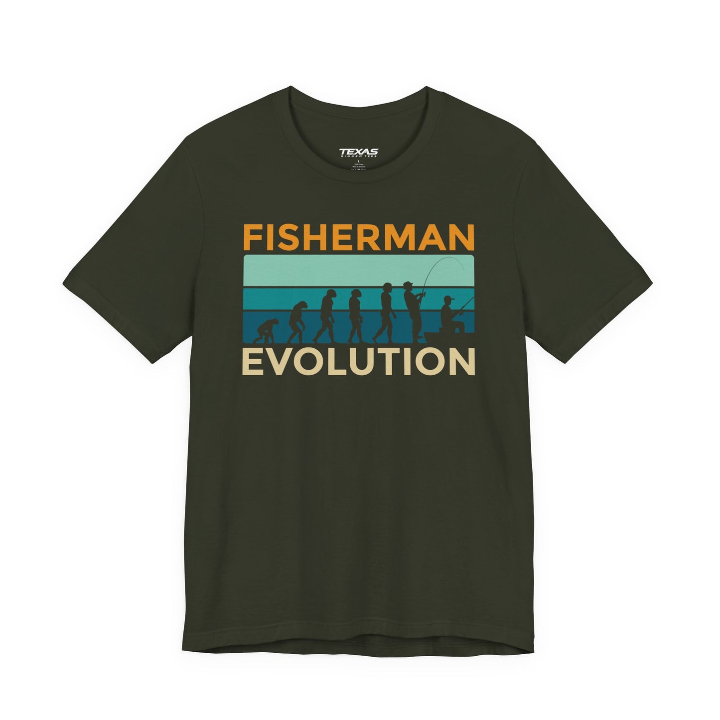 Fisherman Evolution — Unisex Cotton Tee