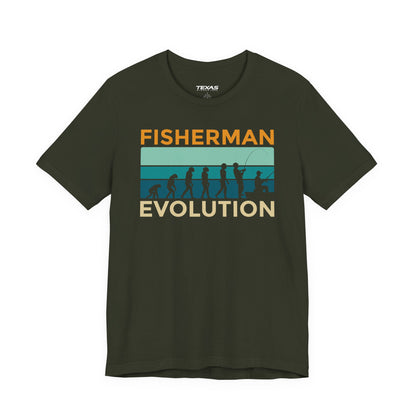 Fisherman Evolution — Unisex Cotton Tee