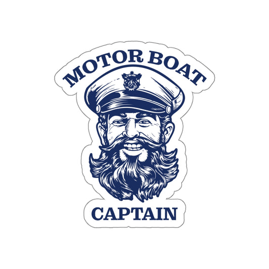 Motor Boat Captain — Vinyl Decal