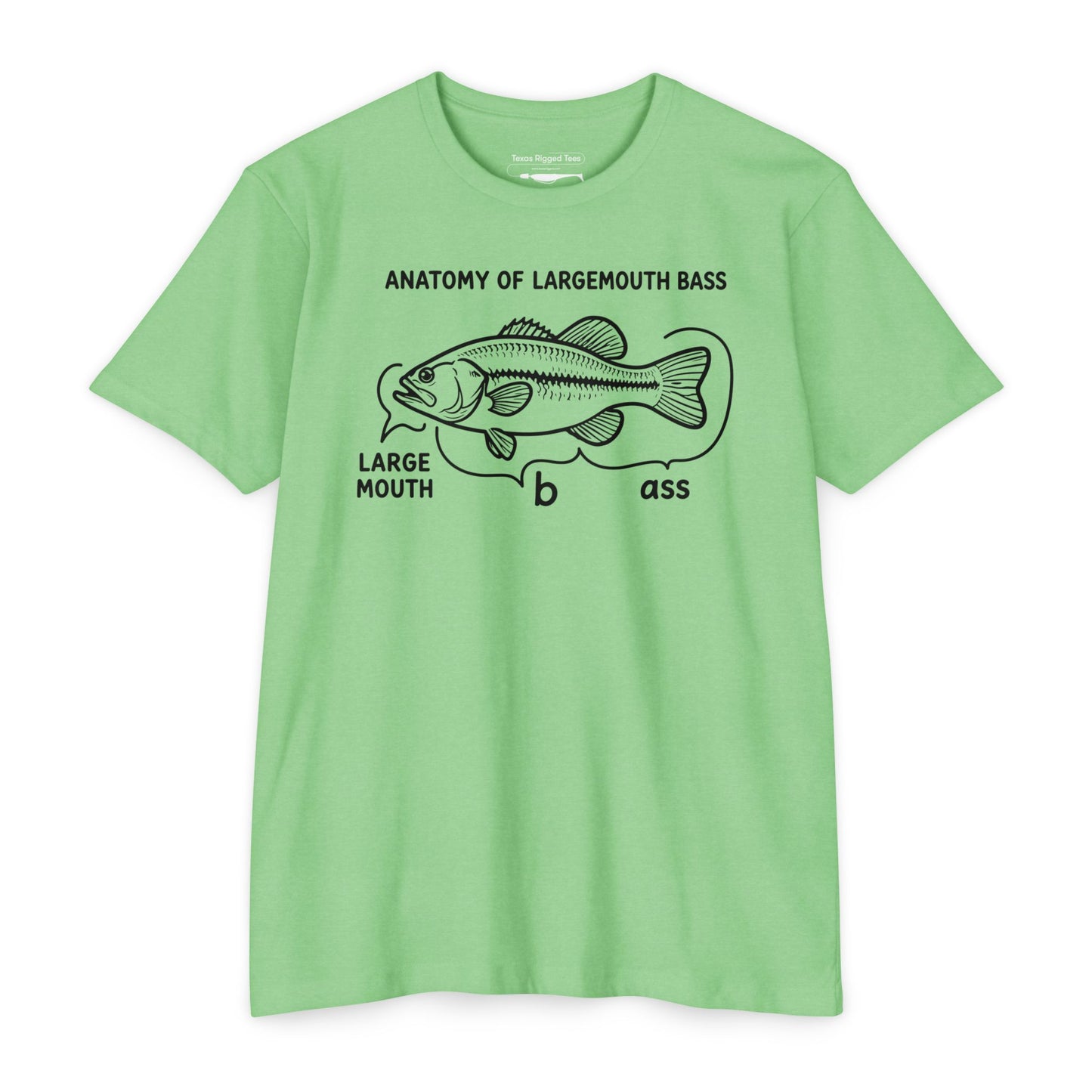 Anatomy of a Largemouth Bass — Cotton-Poly Blend T-Shirt