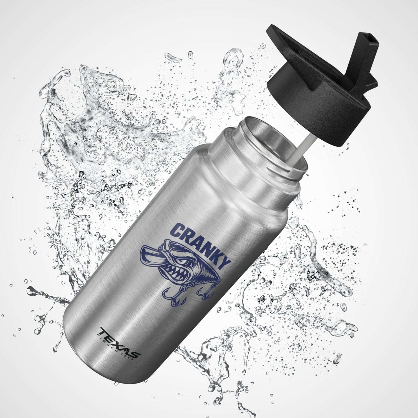Cranky — 32oz Stainless Steel Tumbler (with inner straw)