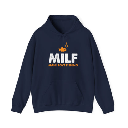 Man I love Fishing — Unisex Hooded Sweatshirt