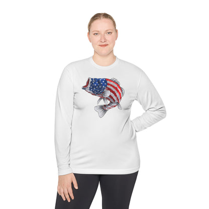 Patriotic Bass — Unisex Long Sleeve T-Shirt