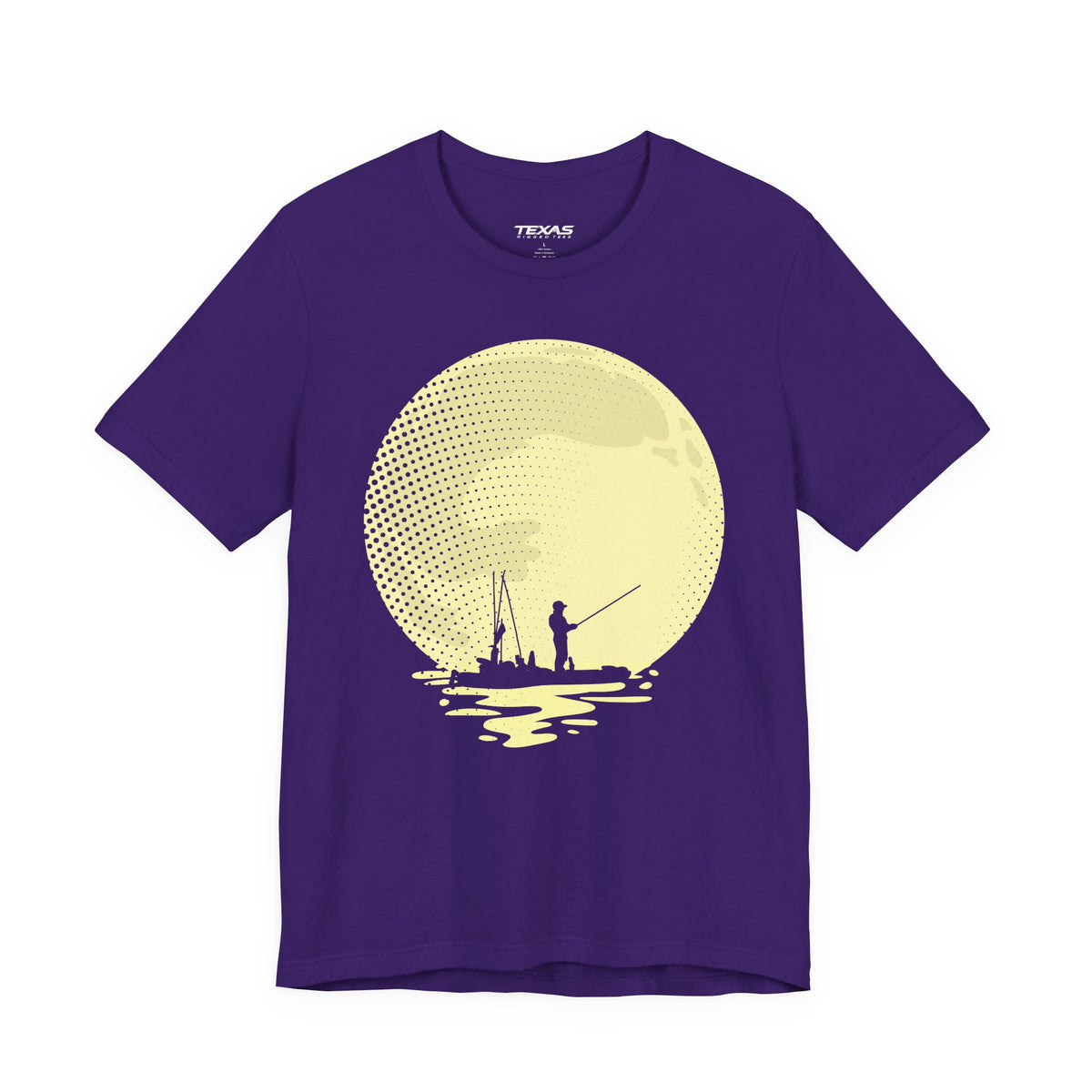 Full Moon Fishing (Kayak Edition) — Unisex Cotton Tee