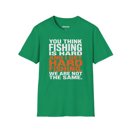 Hard Fishing — Unisex Cotton Tee