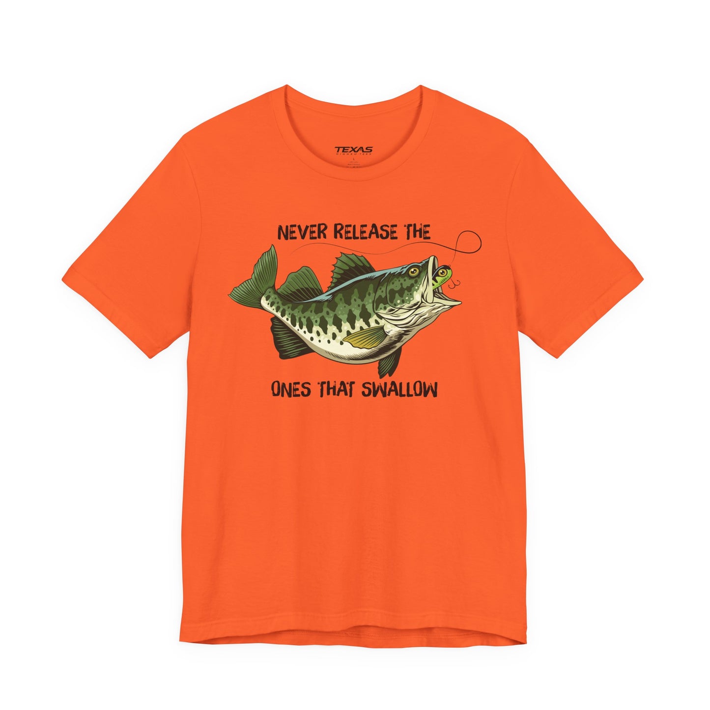Never Release the Ones That Swallow — Unisex Cotton Tee