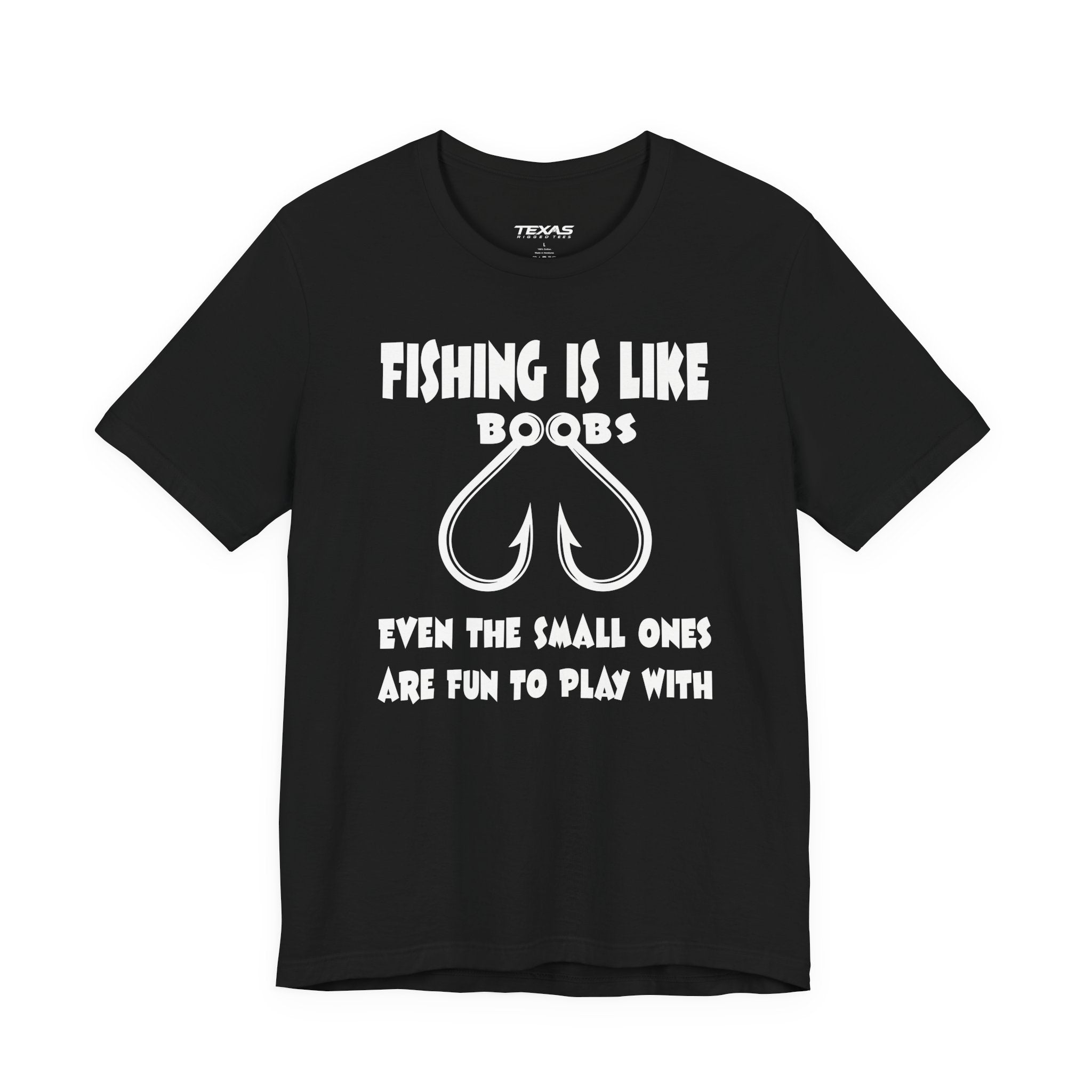 Fishing Is Like Boobs — Unisex Cotton Tee