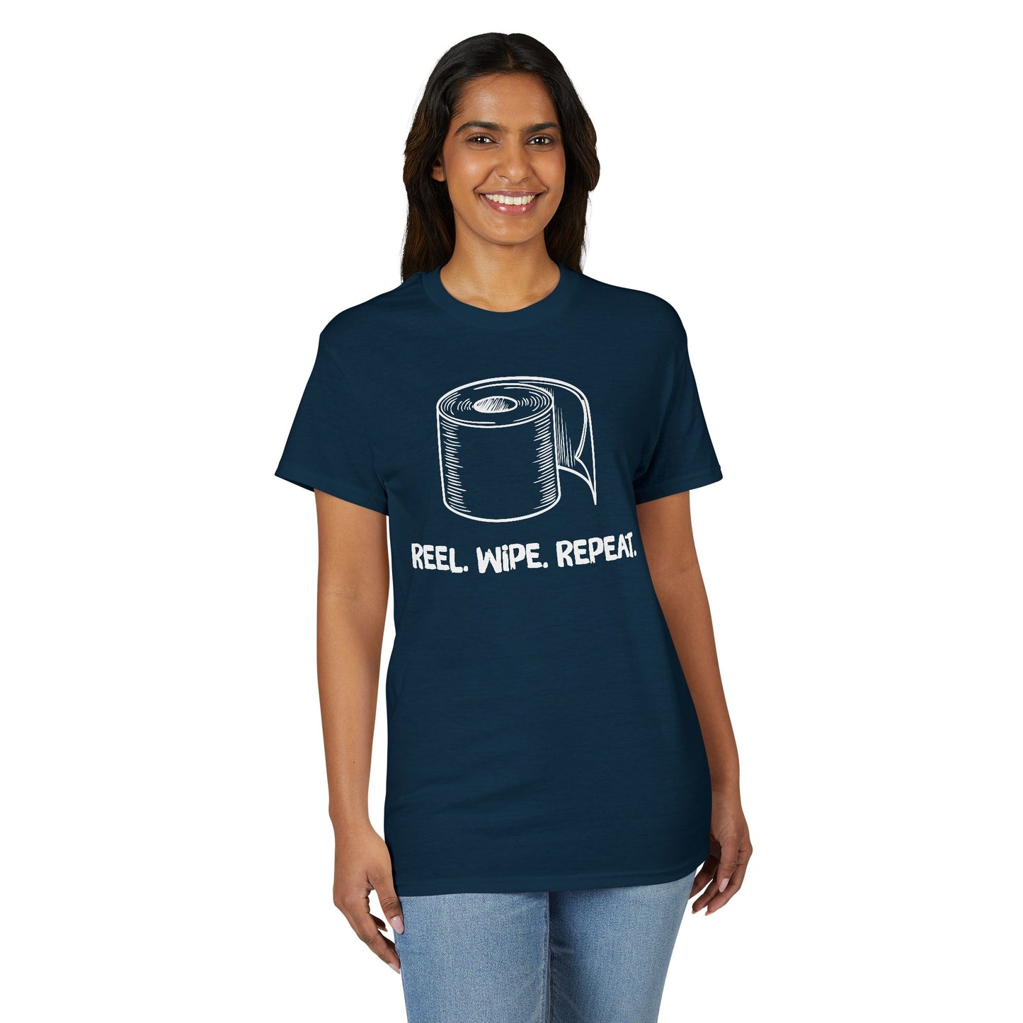 Reel. Wipe. Repeat. — Unisex DryBlend® T-Shirt