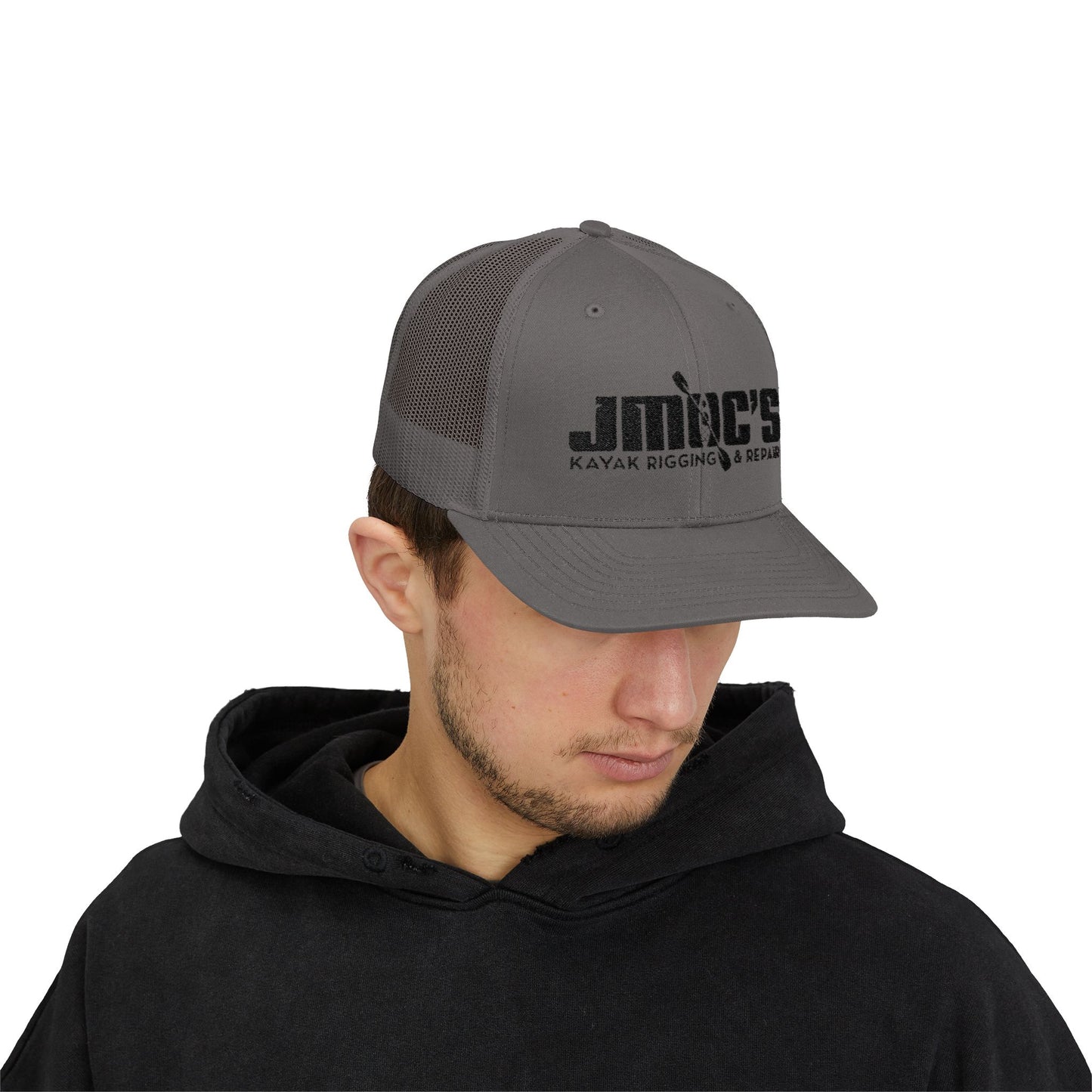 JMOC's Kayak Rigging & Repair (Dark Logo) — Embroidered Baseball Cap