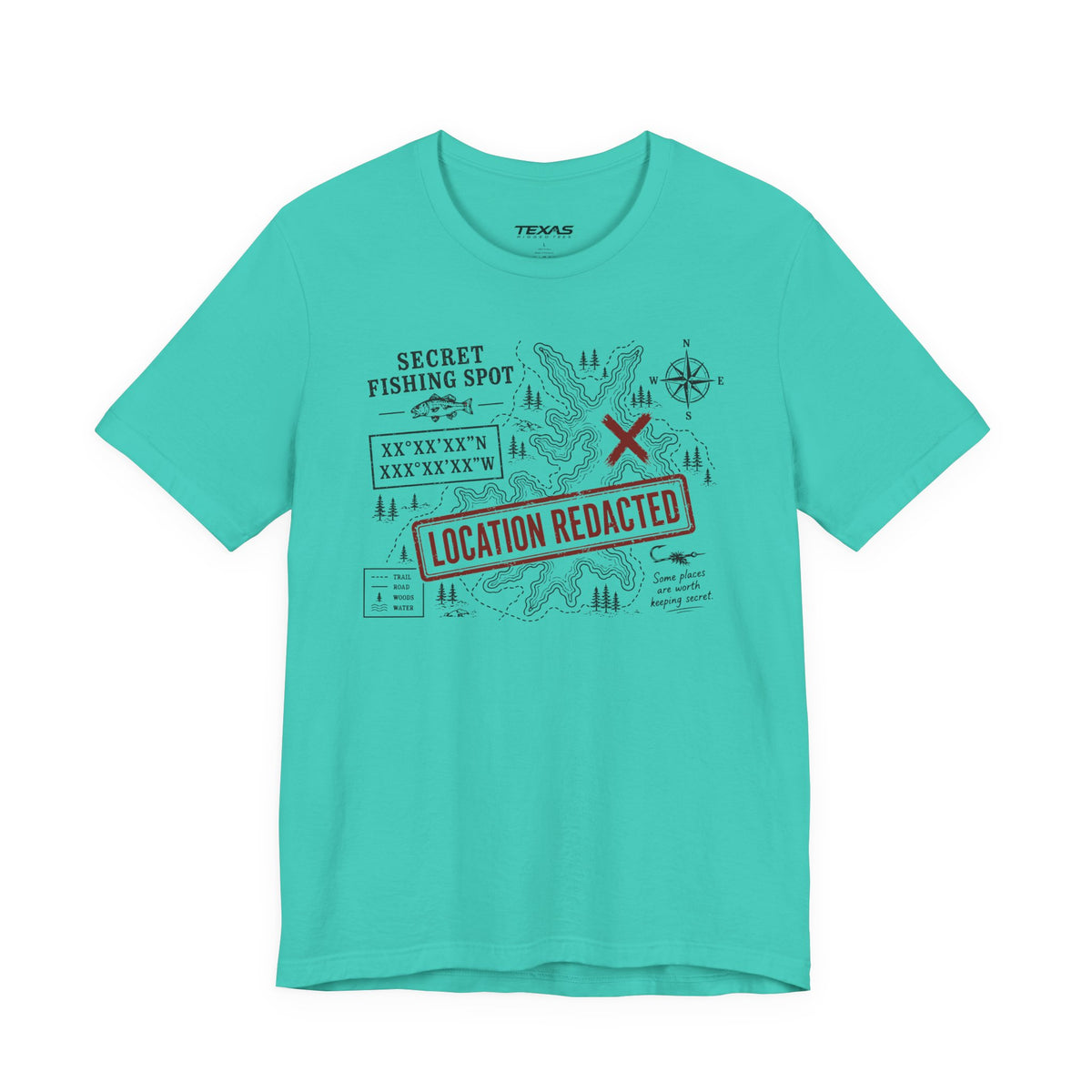 Secret Fishing Spot — Unisex Cotton Tee