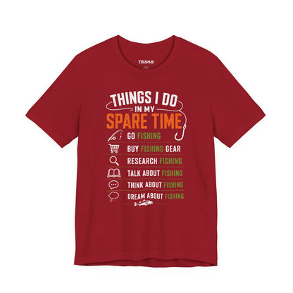 Things I Do in My Spare Time — Unisex Cotton Tee