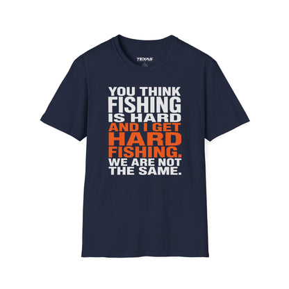 Hard Fishing — Unisex Cotton Tee