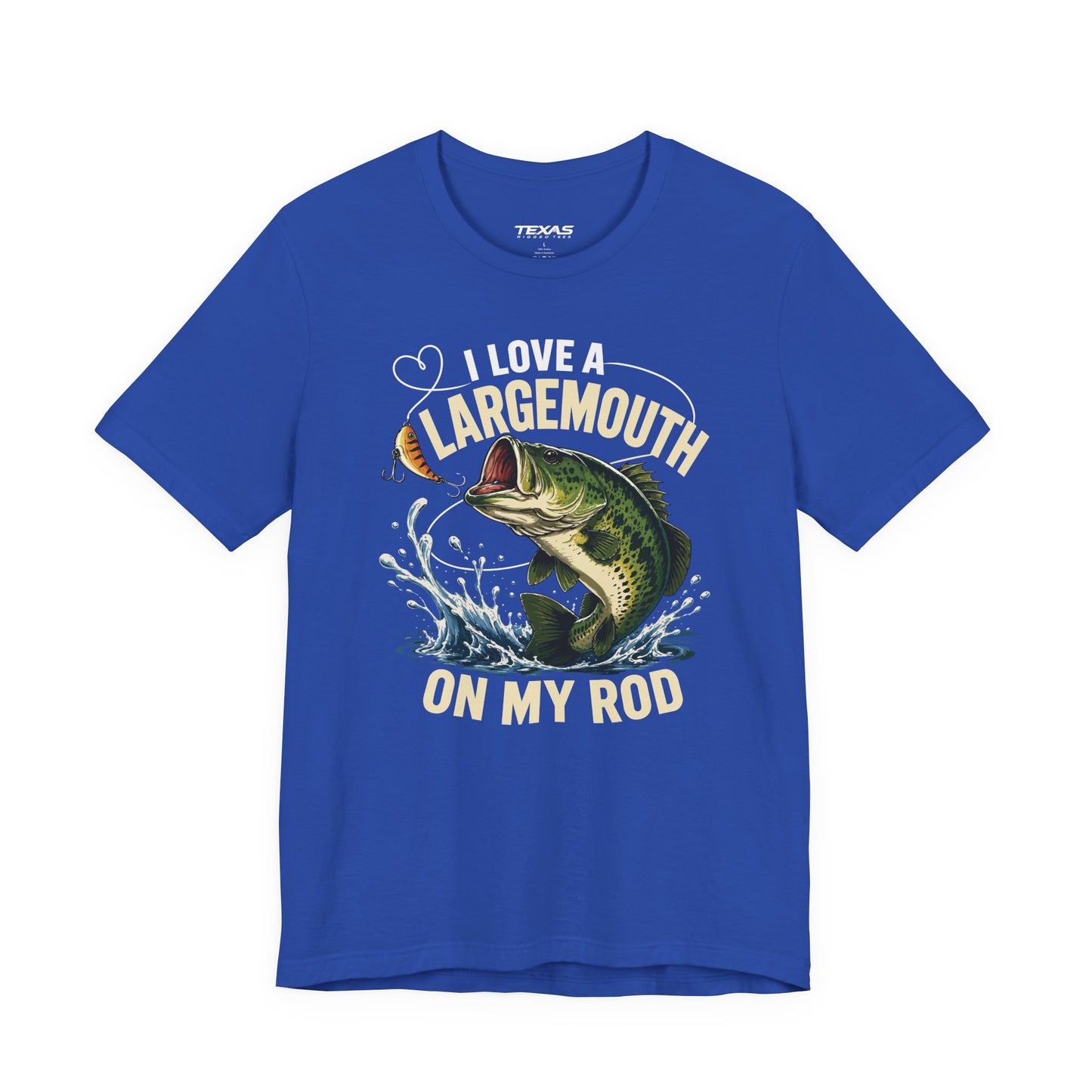 I Love a Largemouth on My Rod — Unisex Cotton Tee
