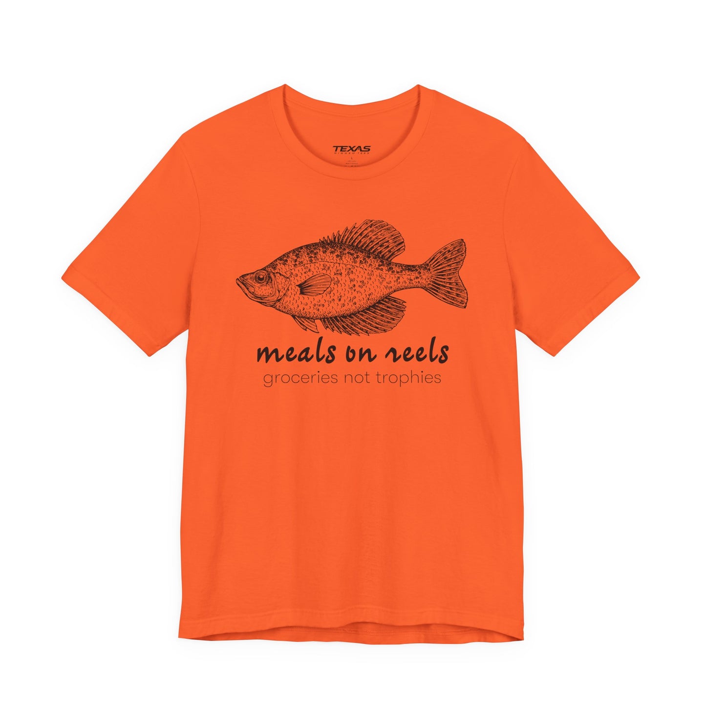Meals on Reels: Groceries Not Trophies — Unisex Cotton Tee