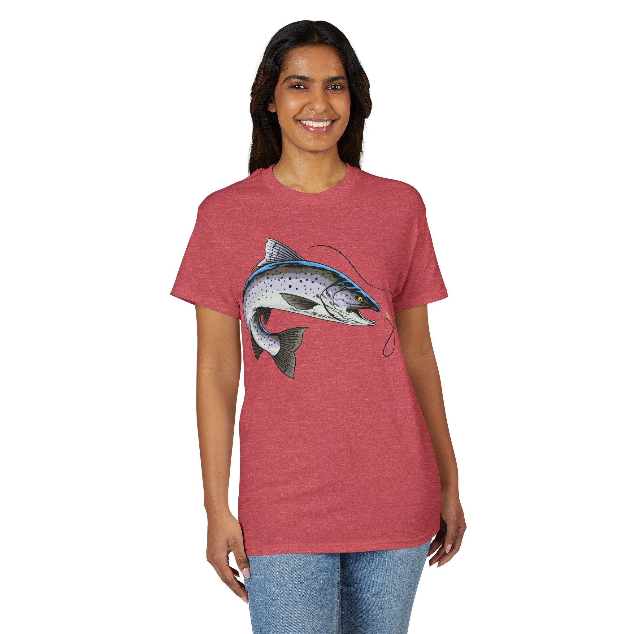 Trout on the Fly — Unisex DryBlend® T-Shirt