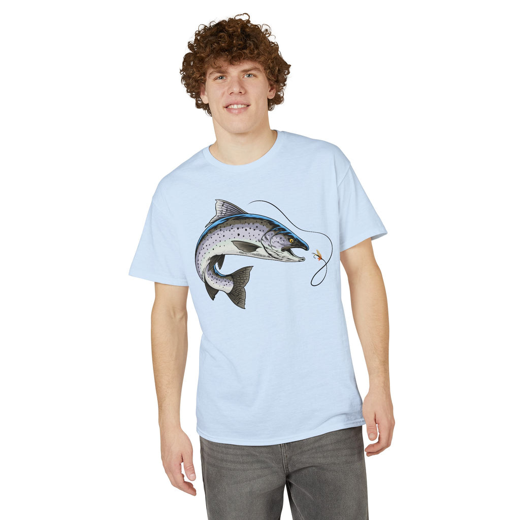 Trout on the Fly — Unisex DryBlend® T-Shirt