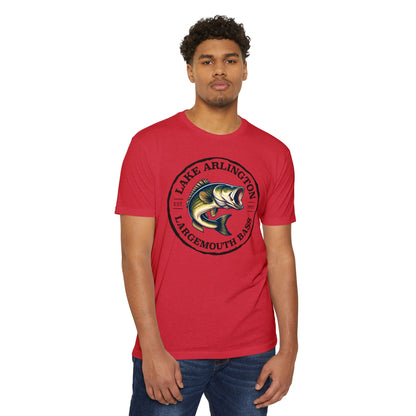 Lake Arlington Largemouth Bass — Unisex Cotton-Poly Blend T-Shirt