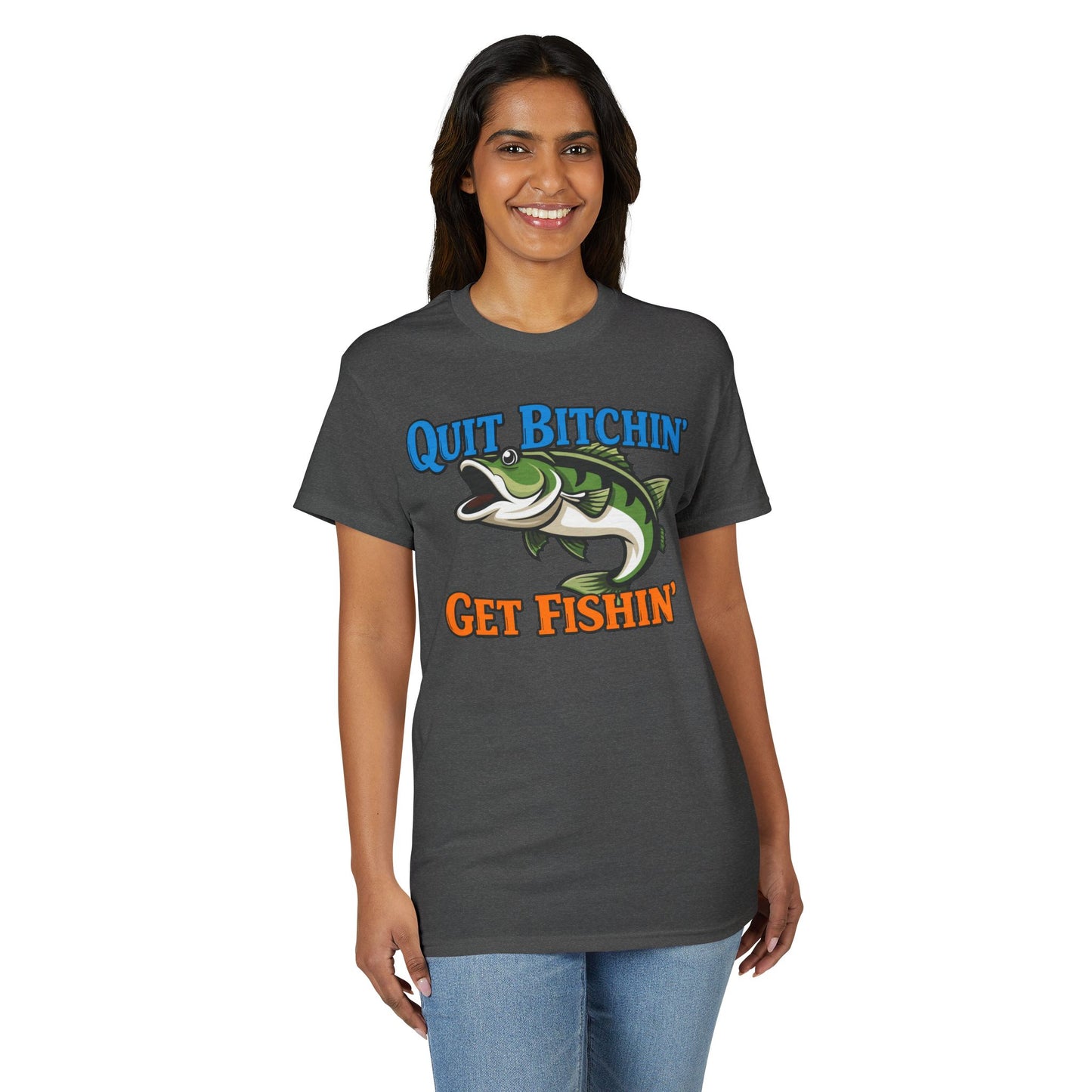 Quit Bitchin’, Get Fishin’ — Unisex DryBlend® T-Shirt