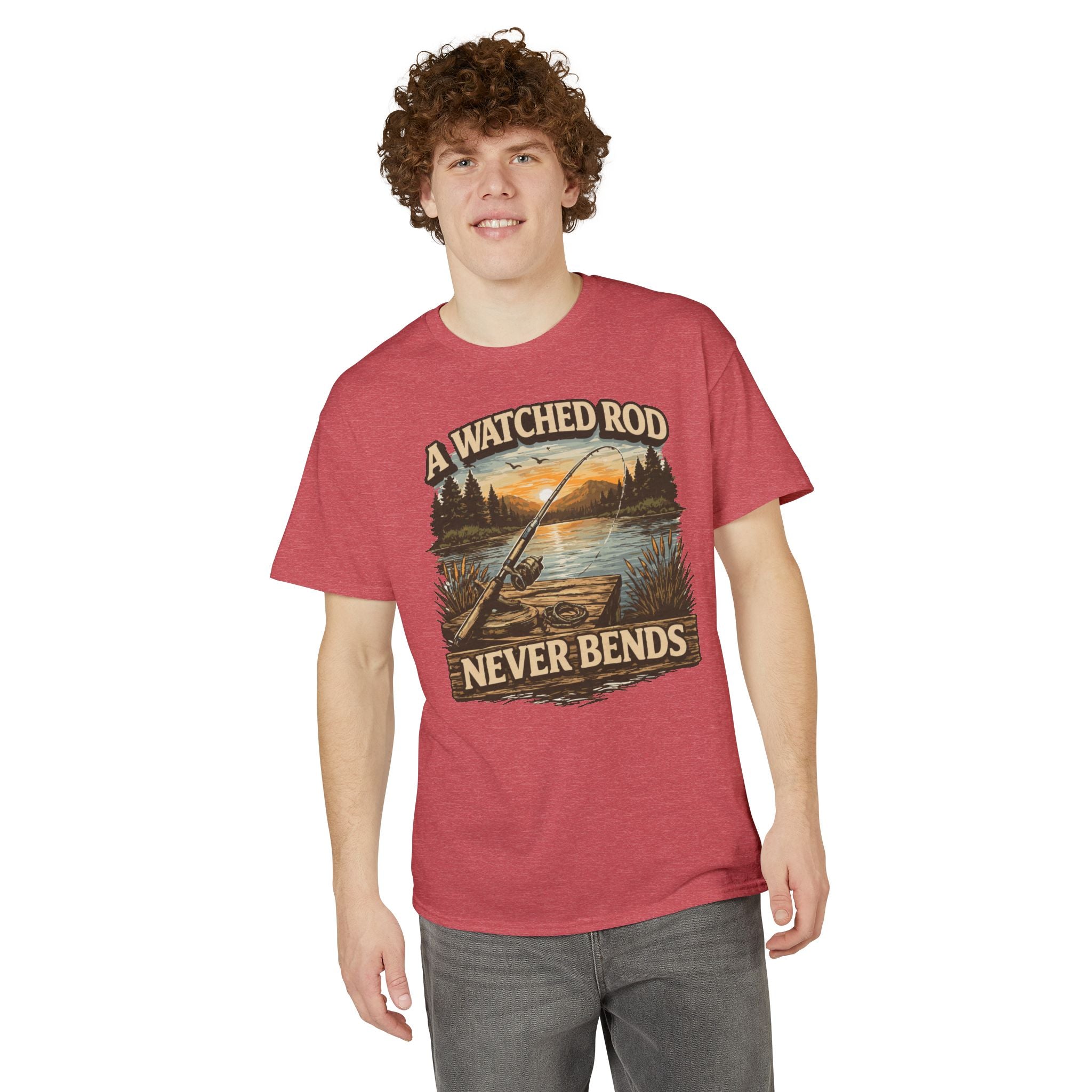 A Watched Rod Never Bends — Unisex DryBlend® T-Shirt