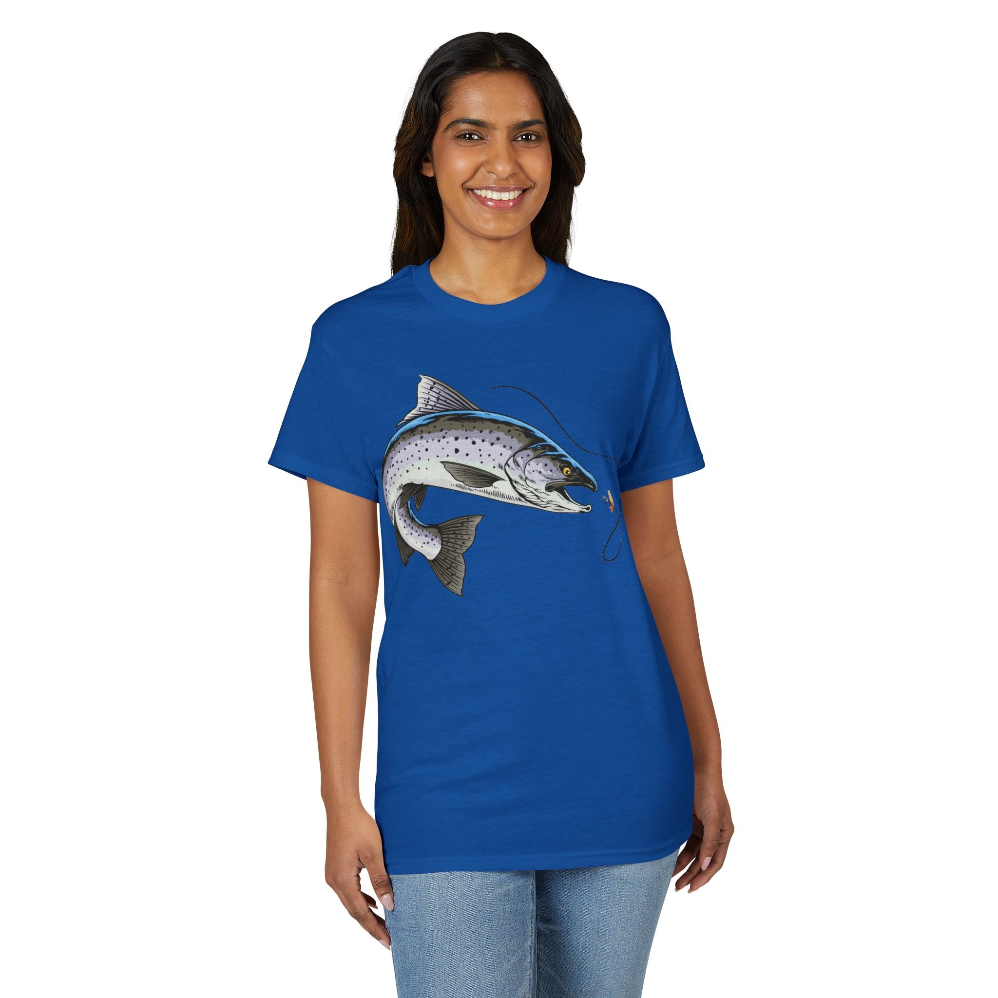 Trout on the Fly — Unisex DryBlend® T-Shirt