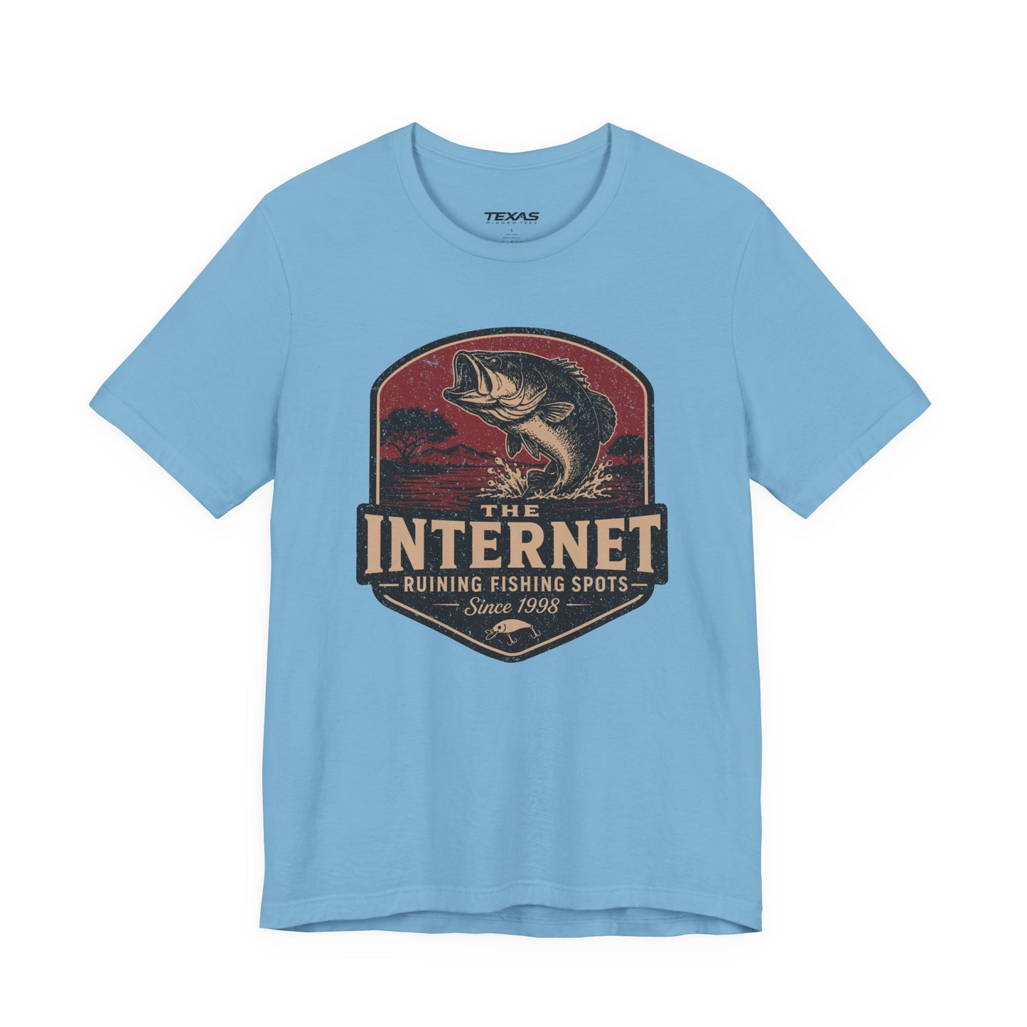 The Internet: Ruining Fishing Spots Since 1998 — Unisex Cotton Tee