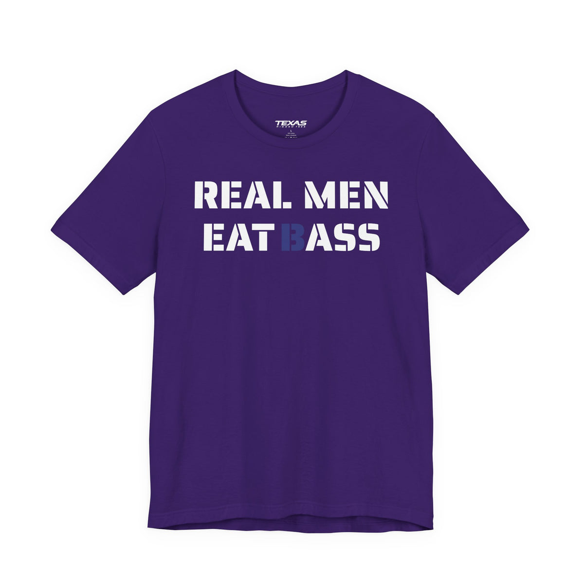 Real Men Eat Bass — Unisex Cotton Tee