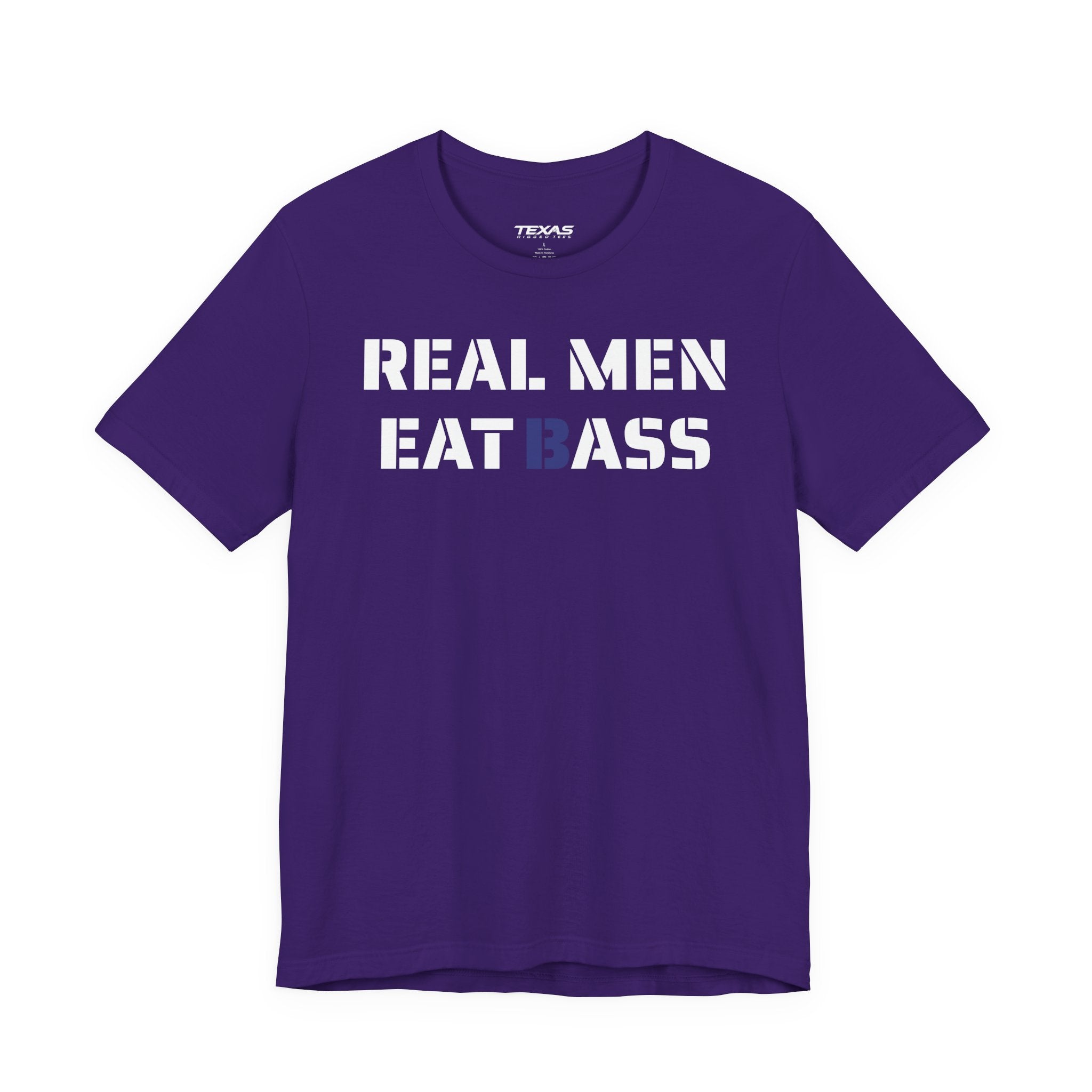Real Men Eat Bass — Unisex Cotton Tee
