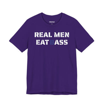 Real Men Eat Bass — Unisex Cotton Tee