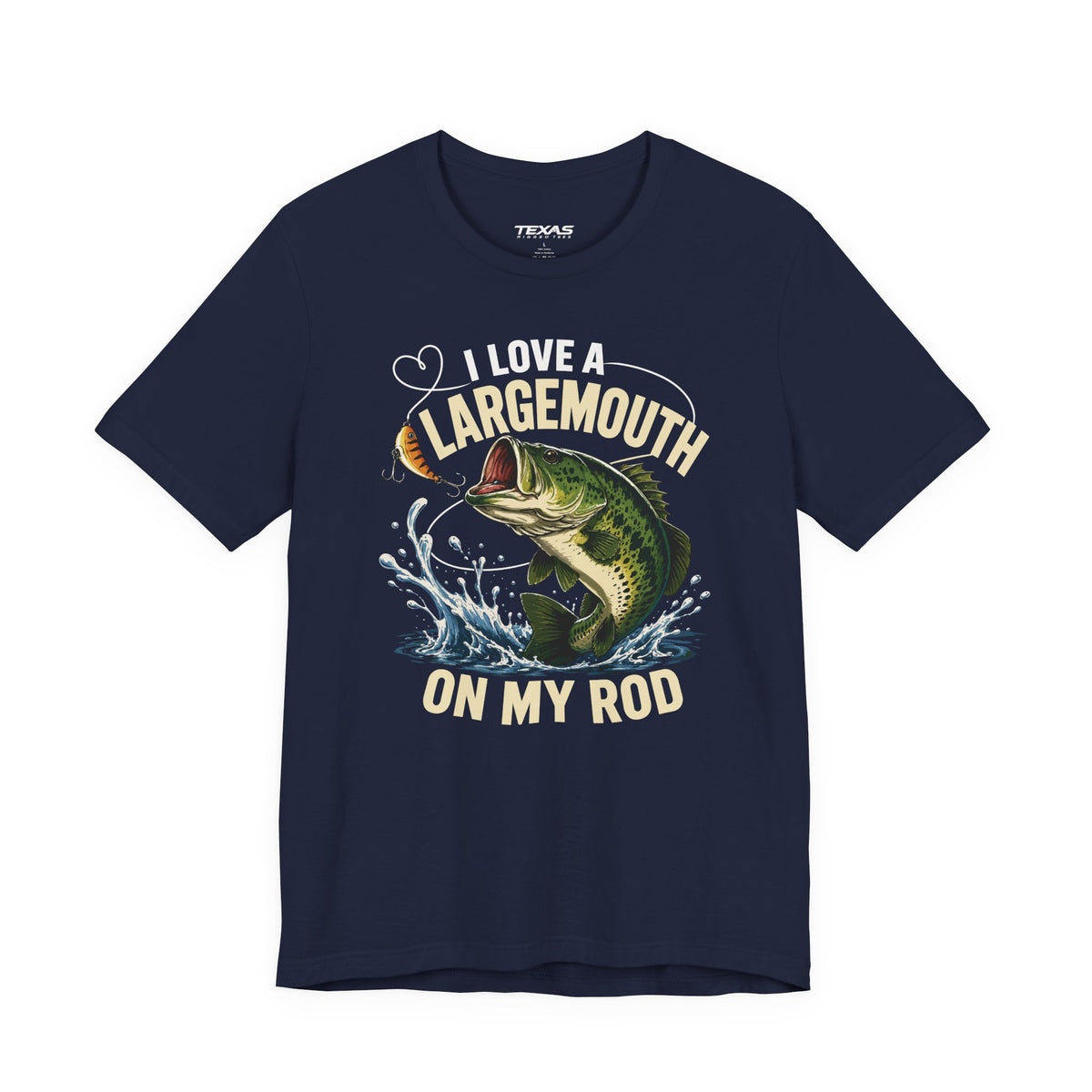 I Love a Largemouth on My Rod — Unisex Cotton Tee