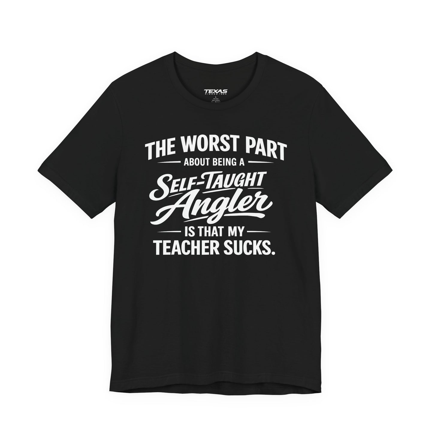 Self-Taught Angler — Unisex Cotton Tee