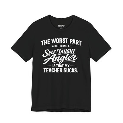 Self-Taught Angler — Unisex Cotton Tee