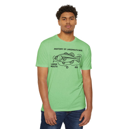 Anatomy of a Largemouth Bass — Cotton-Poly Blend T-Shirt