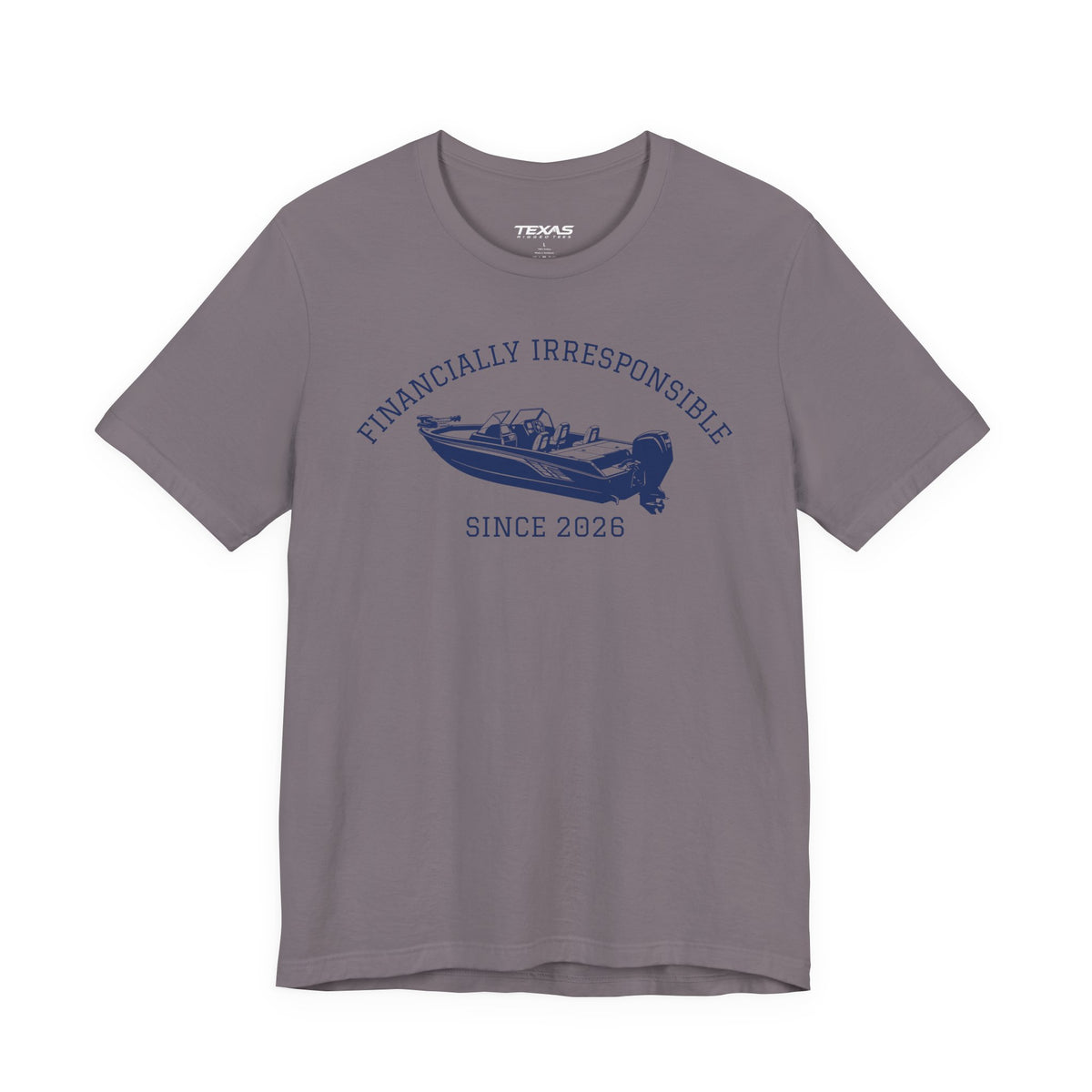 Financially Irresponsible Since XXXX (Boat Edition) — Unisex Cotton Tee