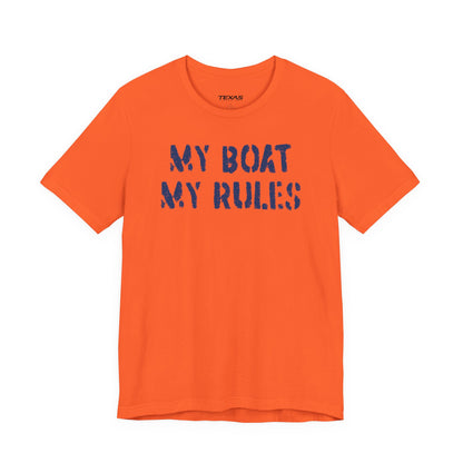 My Boat My Rules — Unisex Cotton Tee