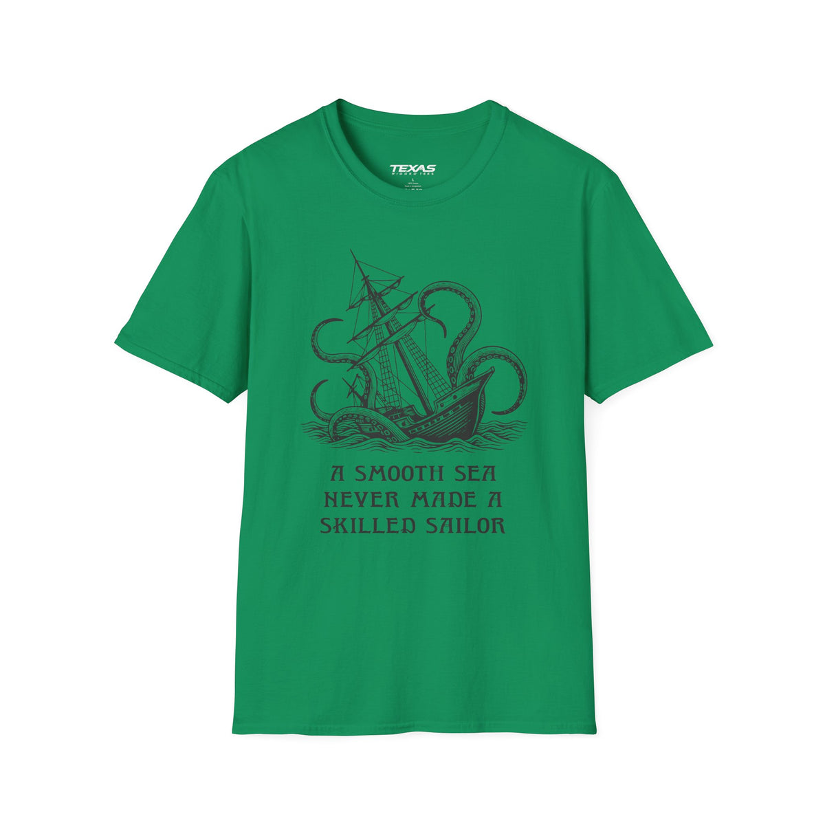 A smooth sea never made a skilled sailor — Unisex Cotton Tee