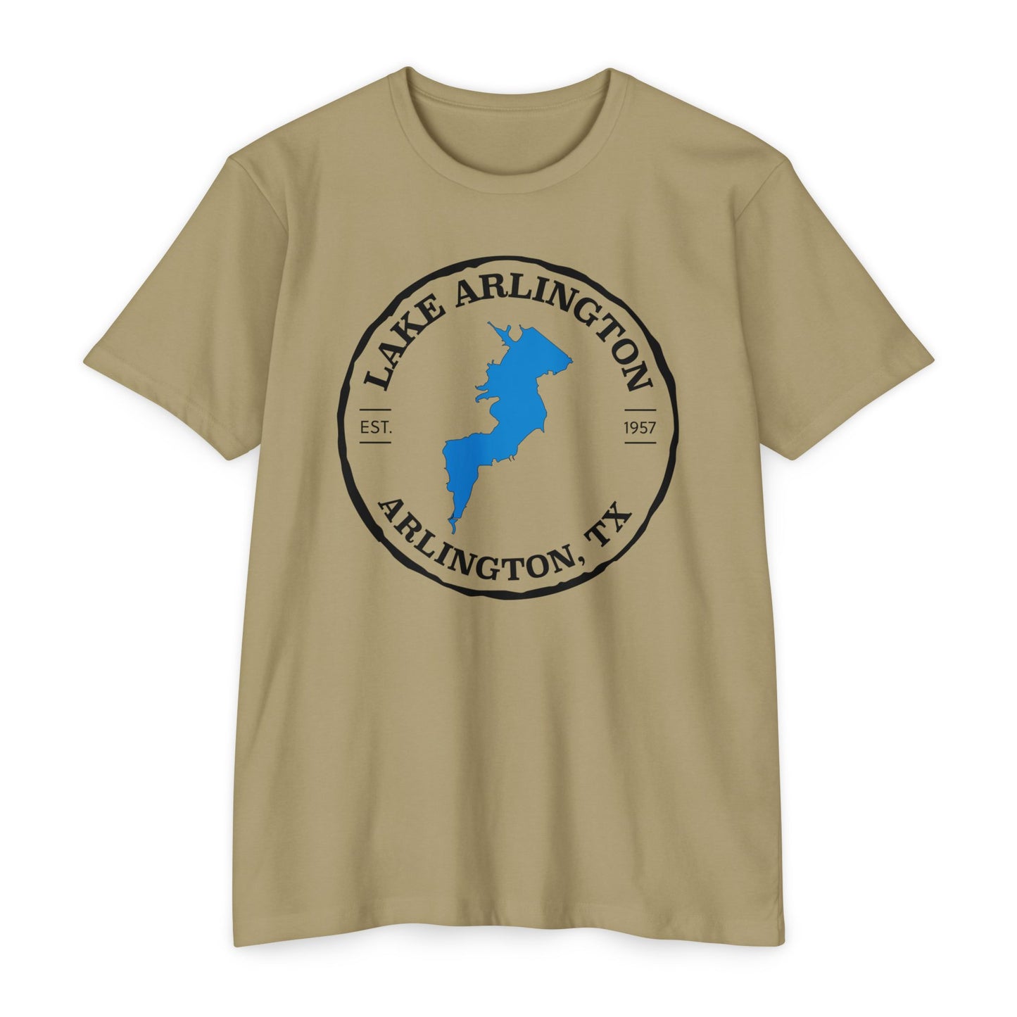 Lake Arlington — Unisex Cotton-Poly Blend T-Shirt