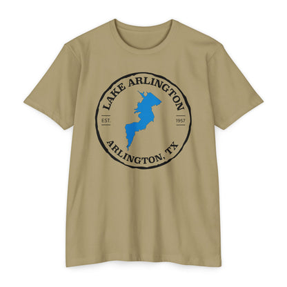 Lake Arlington — Unisex Cotton-Poly Blend T-Shirt