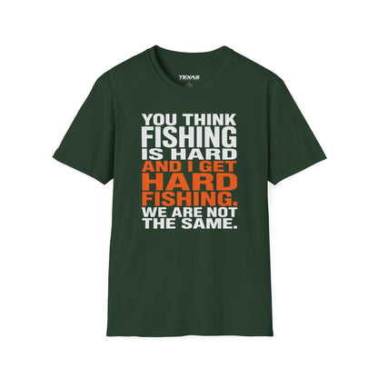 Hard Fishing — Unisex Cotton Tee