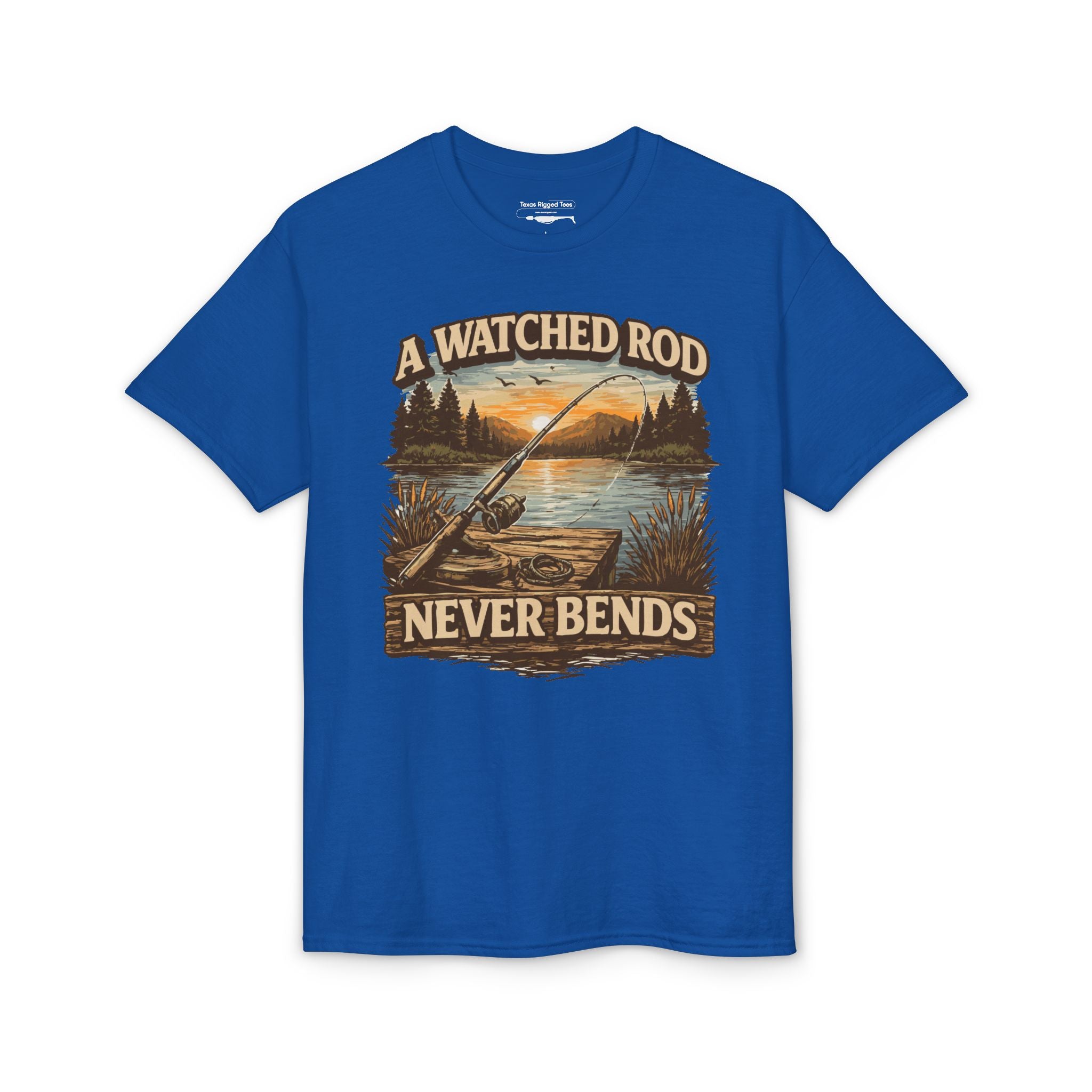 A Watched Rod Never Bends — Unisex DryBlend® T-Shirt