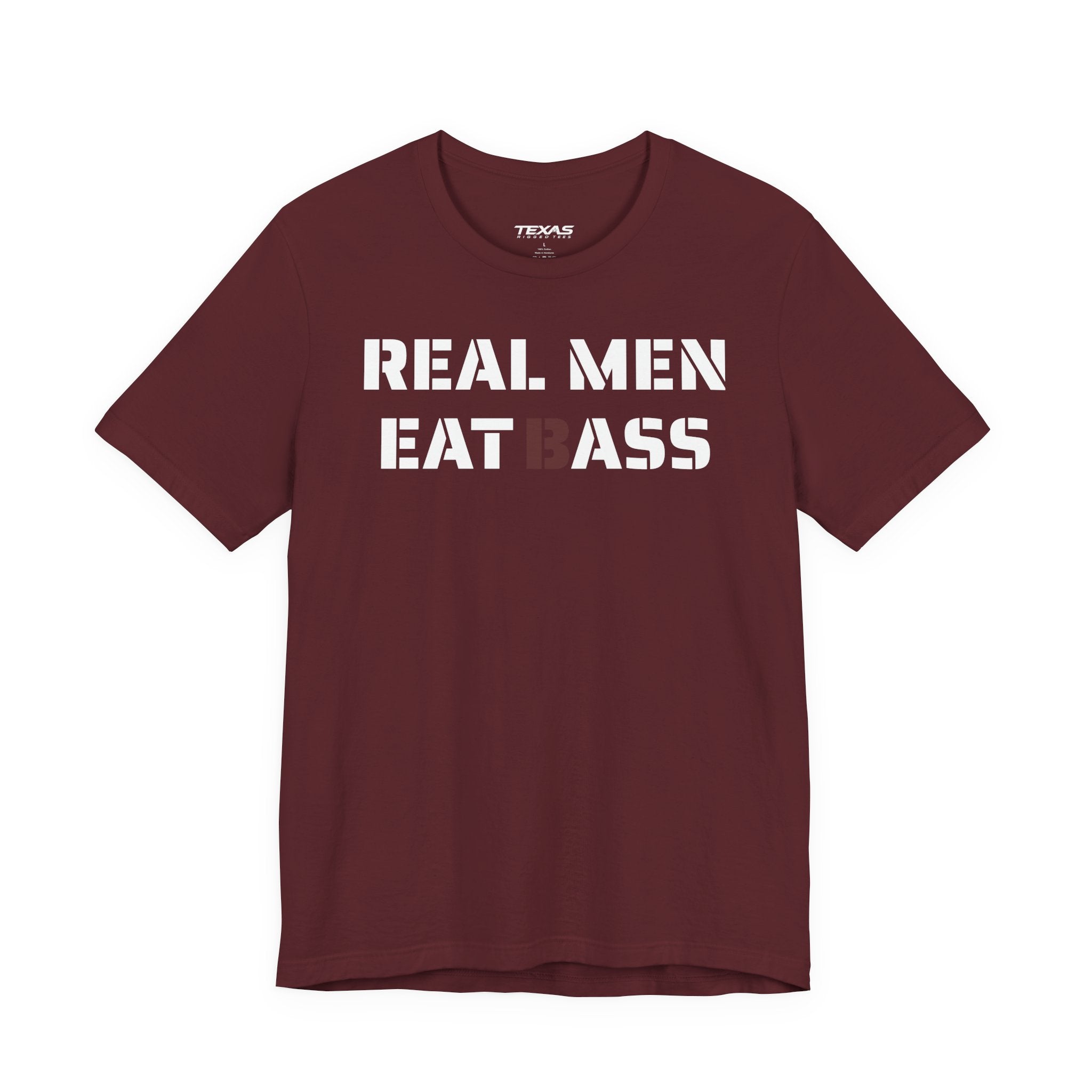 Real Men Eat Bass — Unisex Cotton Tee