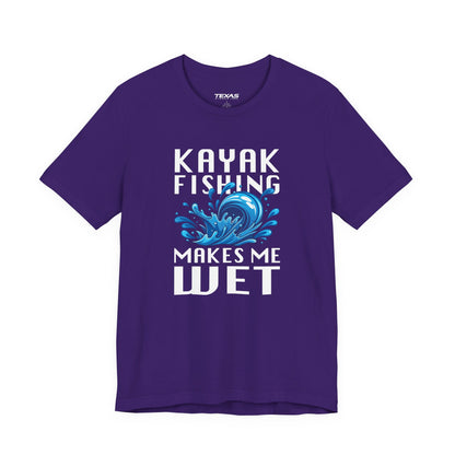Kayak Fishing Makes Me Wet — Unisex Cotton Tee