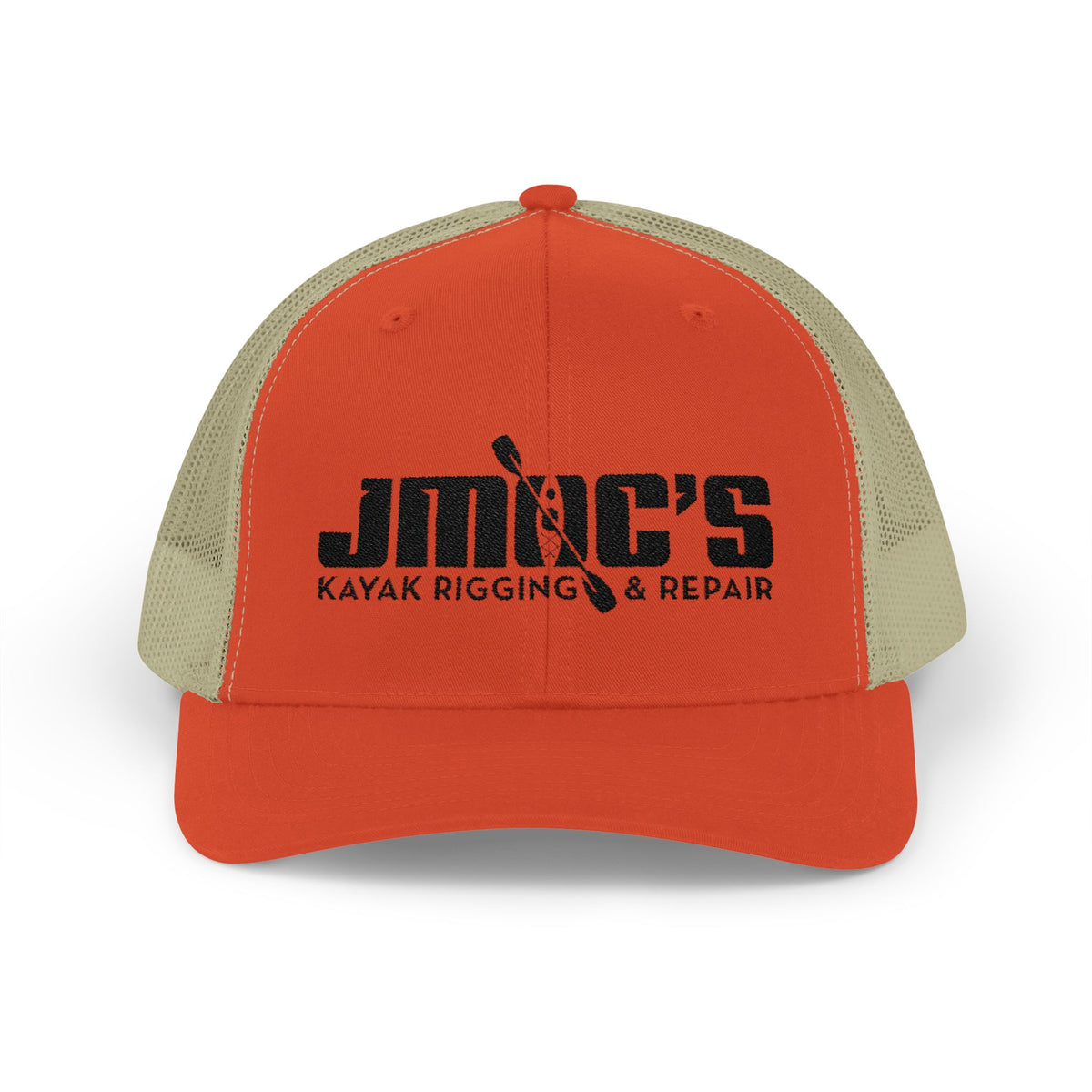 JMOC's Kayak Rigging & Repair (Dark Logo) — Embroidered Baseball Cap