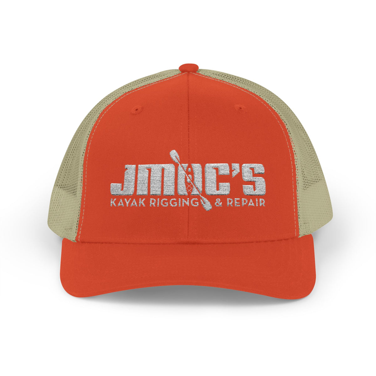 JMOC's Kayak Rigging & Repair (Light Logo) — Embroidered Baseball Cap