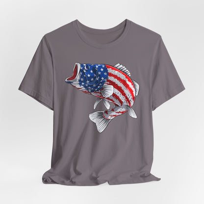 Patriotic Bass — Unisex Cotton Tee