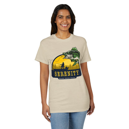 Serenity: Peaceful. Patient. Present. — Unisex DryBlend® T-Shirt