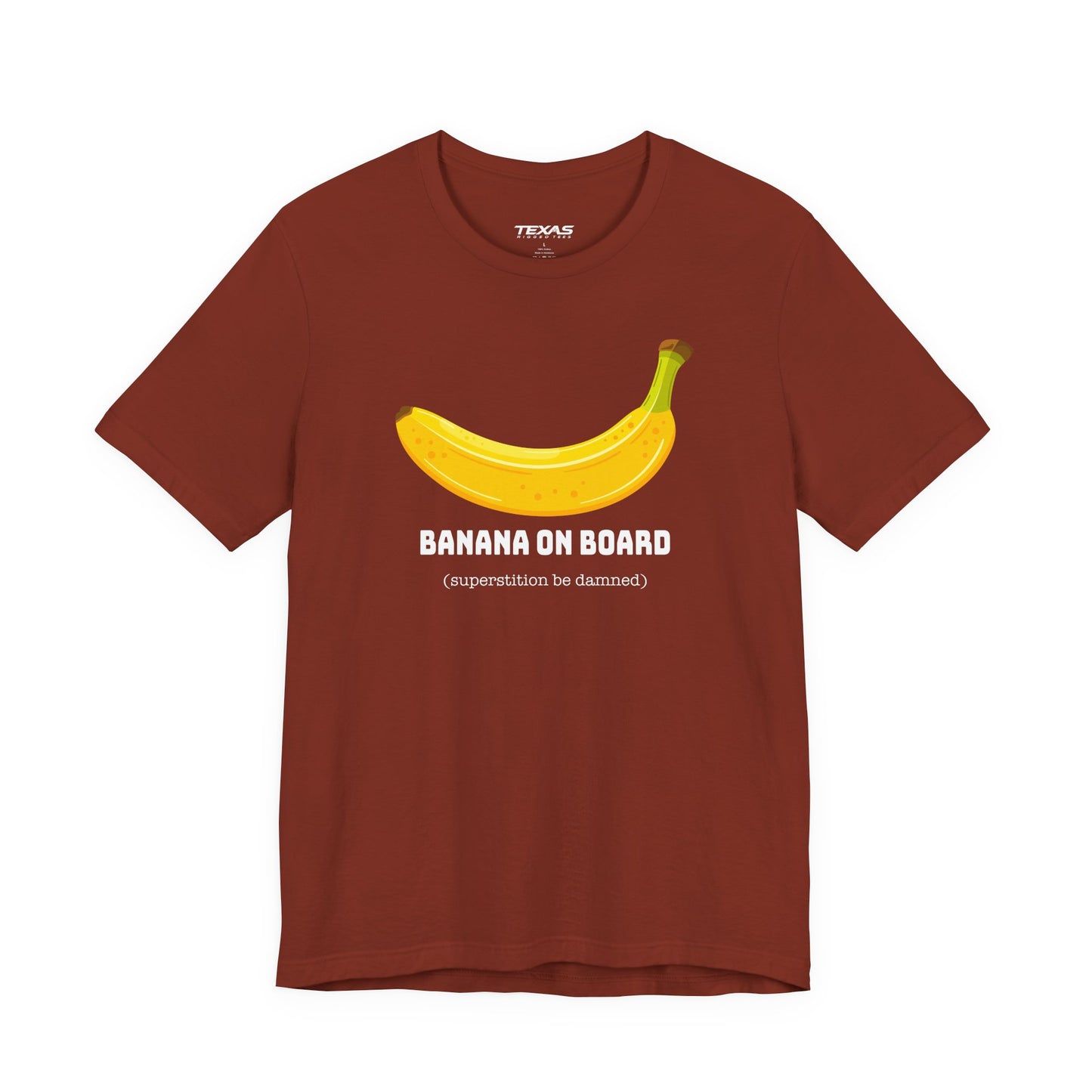 Banana on Board (Superstition Be Damned) — Unisex Cotton Tee