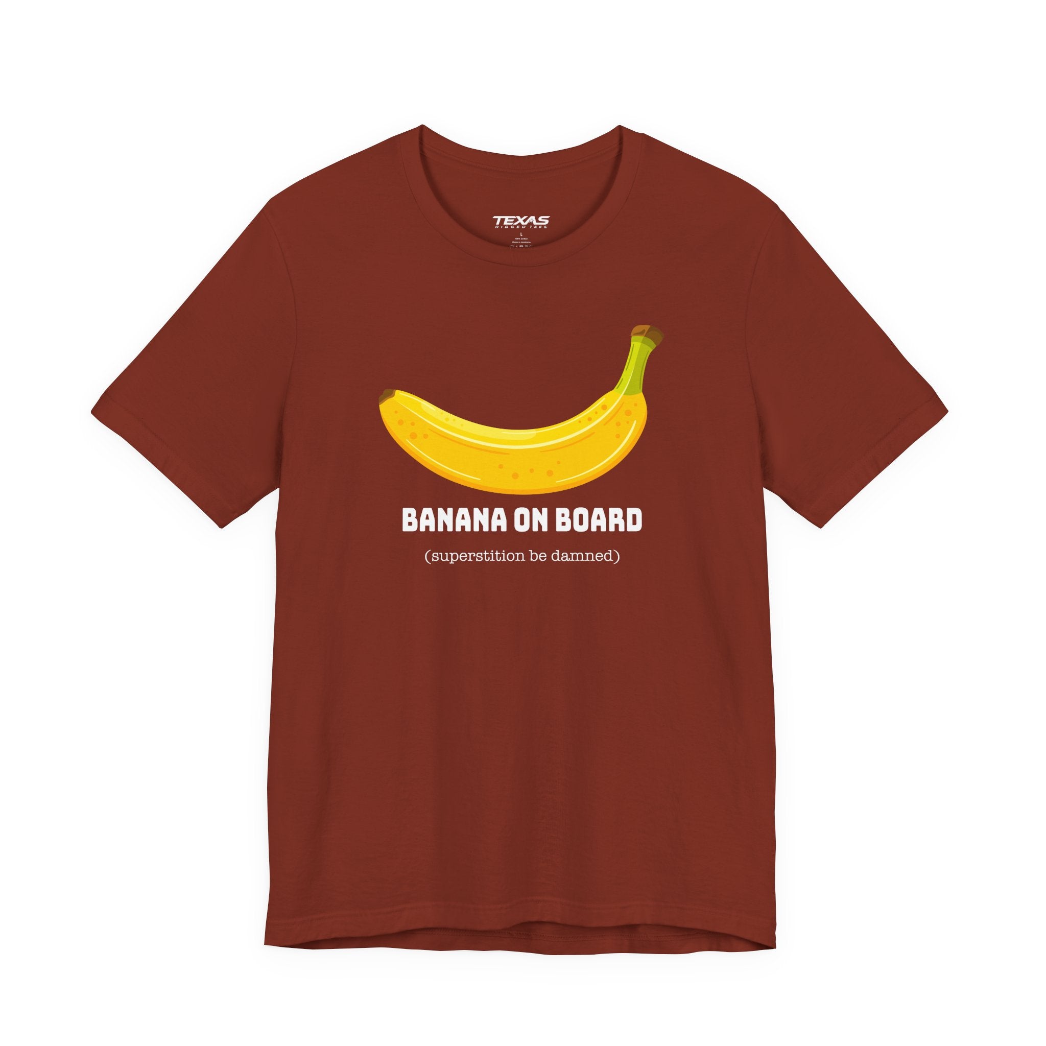 Banana on Board (Superstition Be Damned) — Unisex Cotton Tee
