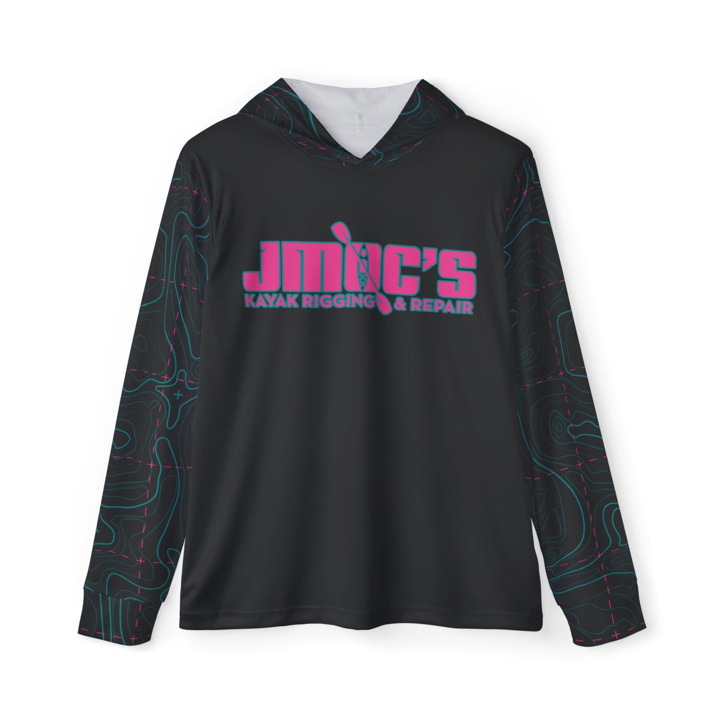 JMOC's Baseball Jersey Contour Lines Sleeves Black & Pink