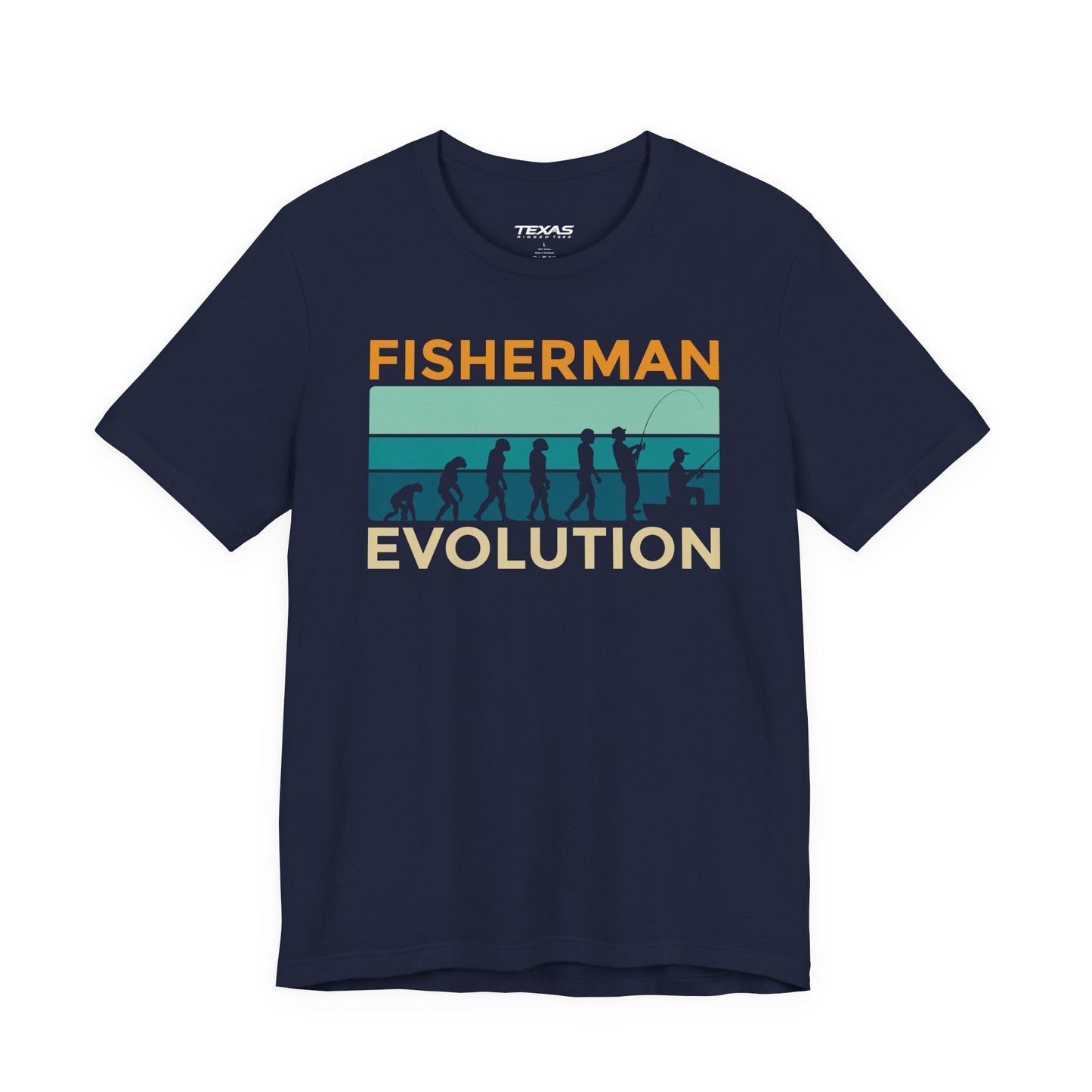 Fisherman Evolution — Unisex Cotton Tee